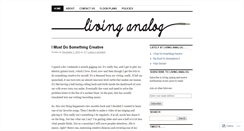 Desktop Screenshot of livinganalog.com