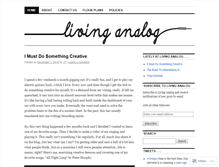 Tablet Screenshot of livinganalog.com